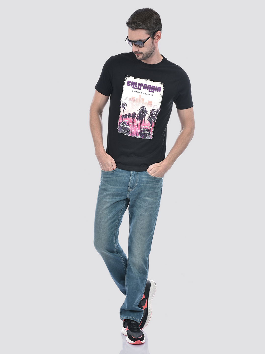 Numero Uno Men Graphic Print Black T-Shirt